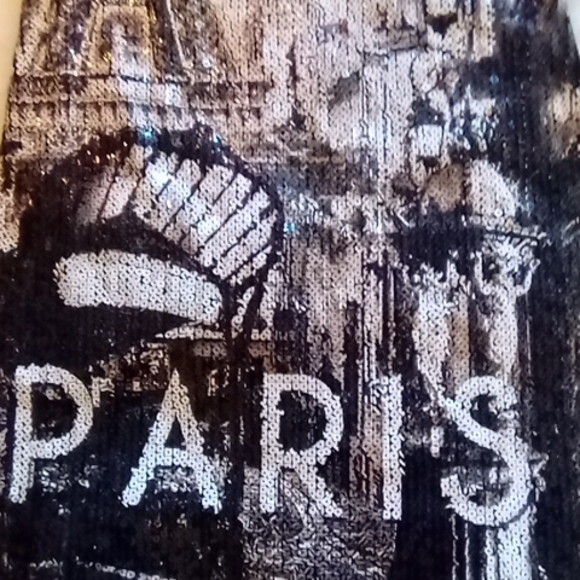 Jr's Sequined Paris Long Tunic sz 3 - Picture 3 of 6